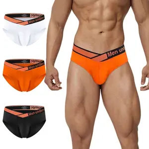 Men's Sexy V-Waist Triangle Briefs, Low-Rise U-Pouch Butt Lift Modal Breathable Underwear