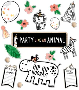 Simply Safari Birthday Bulletin Board Set(C)