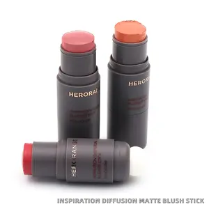 Double-headed contour and blusher stick, Balm, with rich colors, natural makeup effect, long-lasting matte finish, suitable for women's daily use, a must-have makeup item and a gif