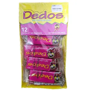 Dedos, Spicy and sour candy pack with 12 pieces
