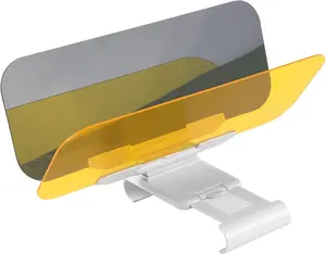 New Car Sun Visors 2-in-1 Day & Night Glare Protection Anti-Glare UV-Blocking HD Windshield Visors for Driver & Passenger with Telescopic Plate & Caliper for Easy Adjustment Sunshade Eye Strain Relief