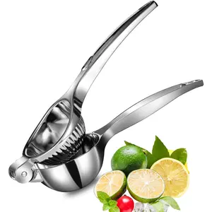 Premium Lemon Squeezer Large Heavy Duty Handheld Juicer for Lemon & Lime Metal Hand Press Citrus Press Bar Tool Smooth Finish