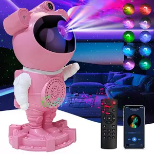 P-ITC05   Astronaut Galaxy Projector Starry Projector, Bluetooth Music- White Noise for Sleep-Star Moon Nebula Night Light for Bedroom,360° Adjustable Galaxy with Remote,Timer,Star Light Projector