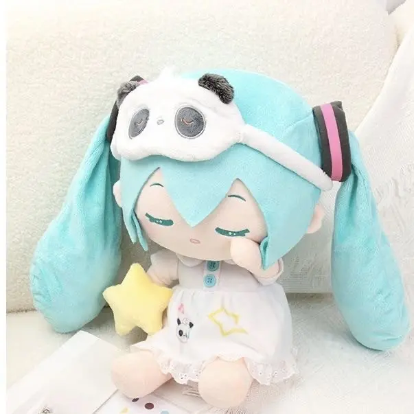 Shake fast with the same Hatsune Miku sleep doll singing plush doll Qingqiu merchandise doll fufu