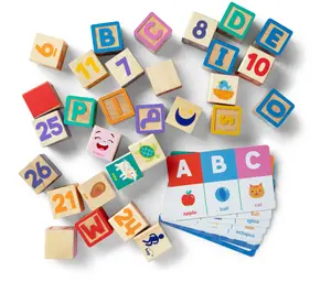 Melissa & Doug Ms. Rachel Blocks + Activity Cards