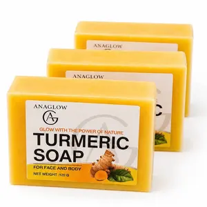 Turmeric Soap Bar (3-Pack) – Brightening, Acne & Dark Spot Remover | Natural Glow Cleanser