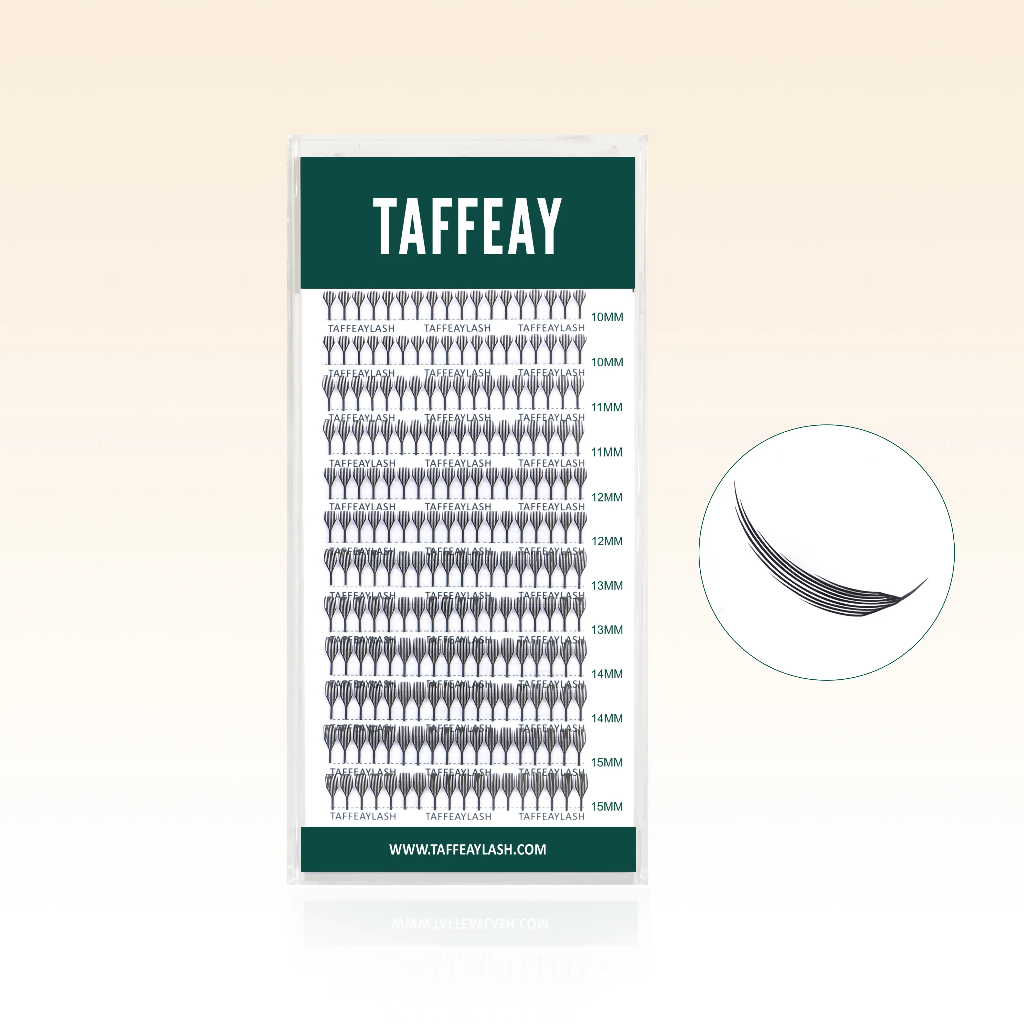 TAFFEAY Birdie False Eyelash Extensions - C-Curl, 10-15mm Mix, 0.04 Thickness, Feathered Look, Irritation-Free, Lightweight Gentle, 1-Piece Pre-Mixed Set for Daily Makeup, Eyelashes Extensions