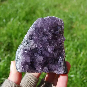 3in 330g Amethyst Geode Crystal Cluster, Uruguay