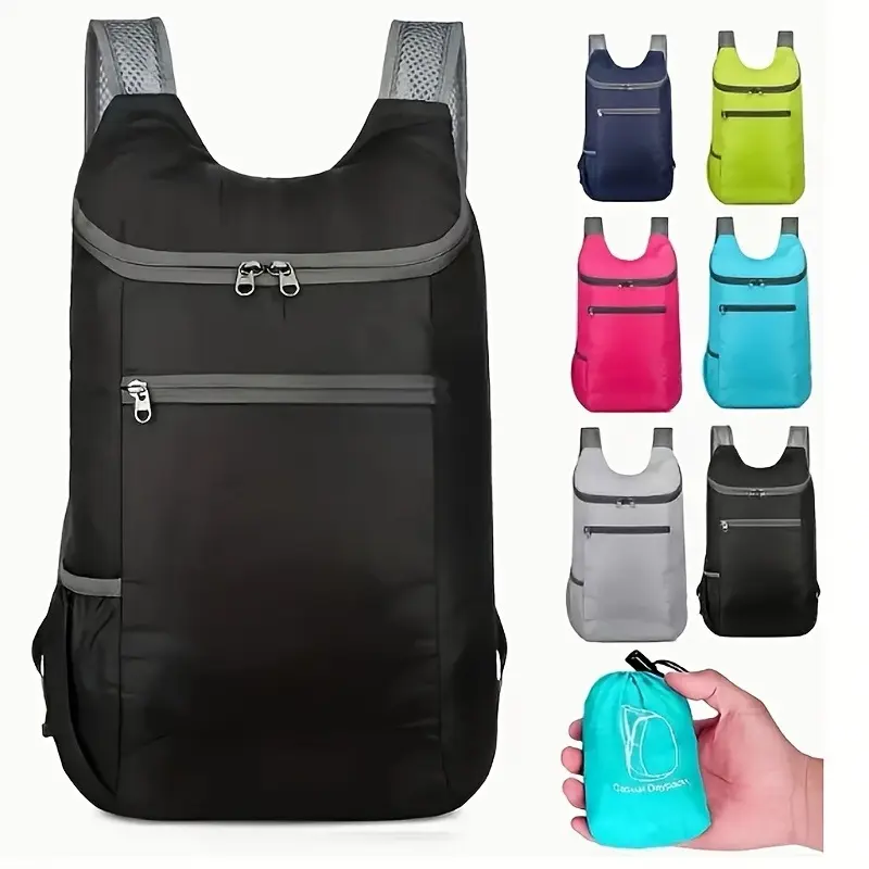 Female Small Ultra-Lightweight Foldable Waterproof Durable Multi-Function Zip Backpack, Computer-Compatible for Back to School Haul & Business Use, Check Size Chart