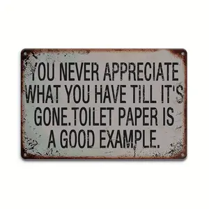 Retro Aluminum Wall Sign Featuring Humorous Quote Perfect for Garage Bar Club or Man Cave Decorations