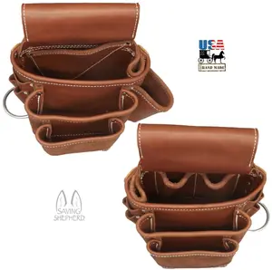 LEATHER TOOL POUCH - Amish Handmade Left & Right Side Work Bags
