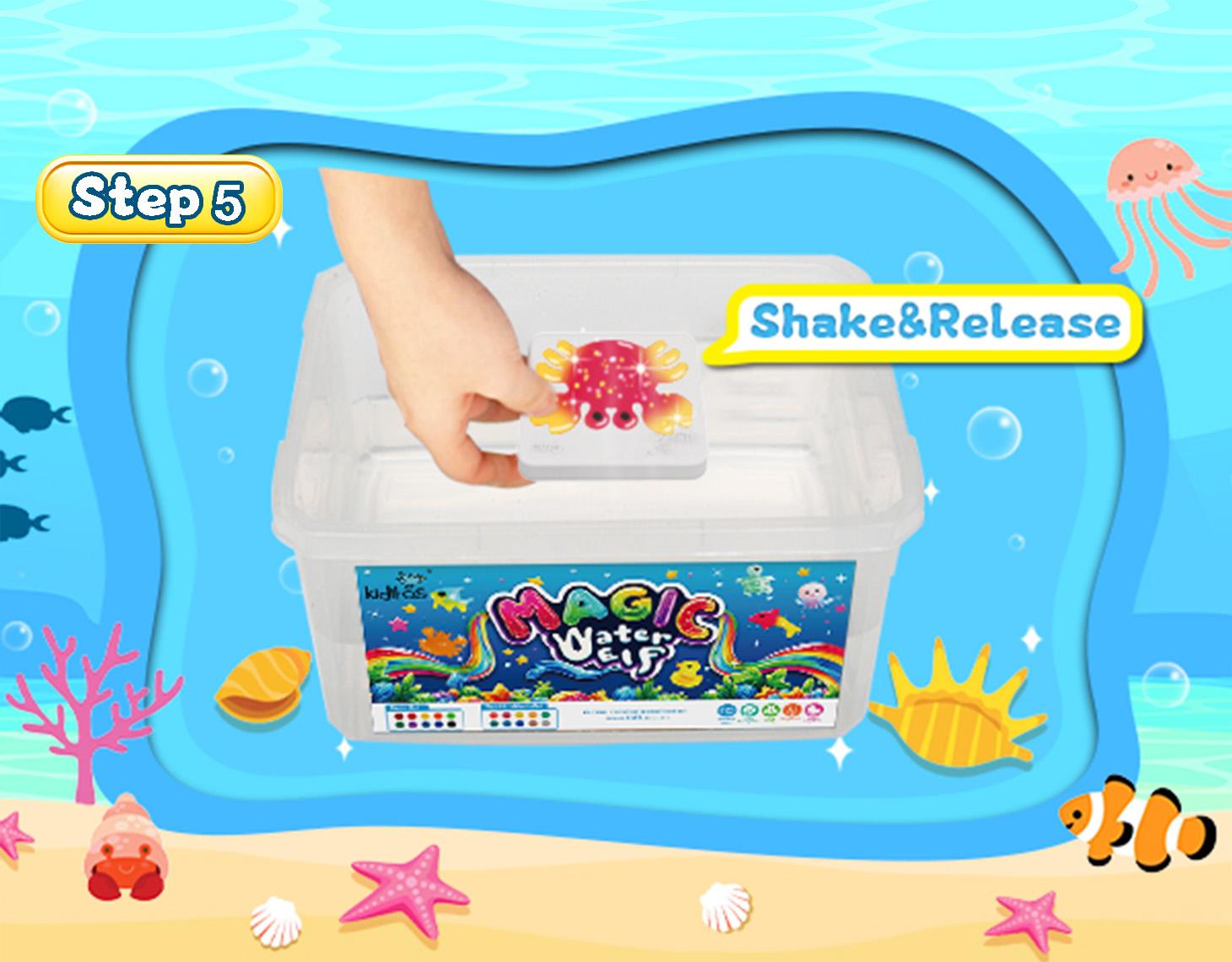 Kiditos Magic Water Elf Toy Kit with 20 Magic Gels, 10 Molds - Imaginative Play, Christmas Gifts, Birthday Gifts, Party Favors, and Family-Friendly DIY STEM Projects (20 Colors)