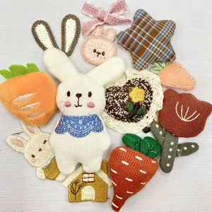 Bunny Patch - Fabrics Live Mix– Mixed-Size Resin Cabochons for DIY Crafts, Phone Cases & Resin Art
