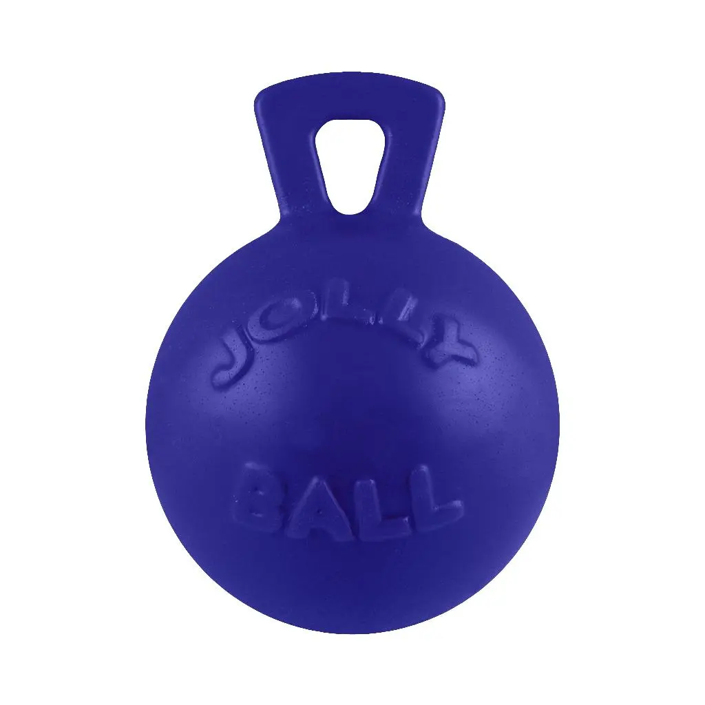 Jolly Pets Tug-n-Toss – Durable Bouncy Ball with Handle for Dogs | Floating Fetch Toy for Land & Water Play