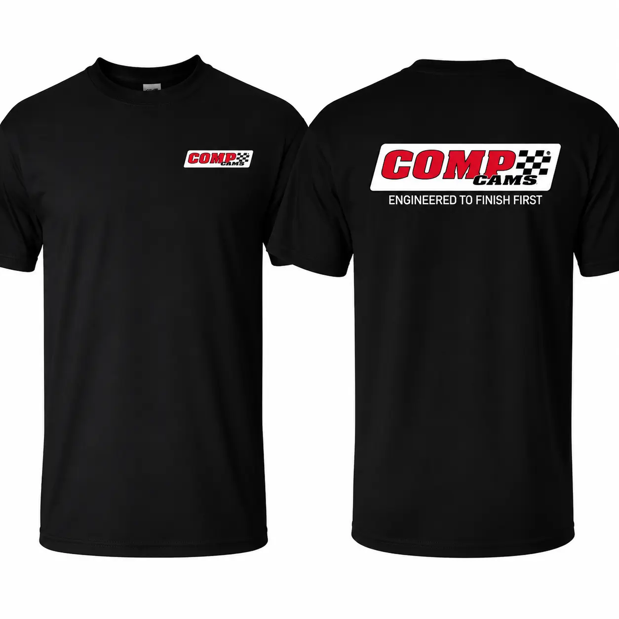 Women's Classic Print Shortsleeve COMP Cams Racing Top - Premium Cotton Blend, Hem Detail, Unisex Fit, Automotive Performance Shop Tee, Gift for Car Enthusiasts, Tops, T Shirts