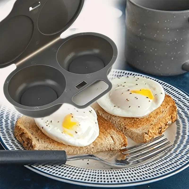 Easy Clean Microwave Omelette Maker - Non-Stick, 2 Cup Round Omelette Maker, Easy to Clean, Perfect Shape, Quick Prep, Healthy Cooking Gadget for Kitchens and Restaurants, Easy Egg Cooker