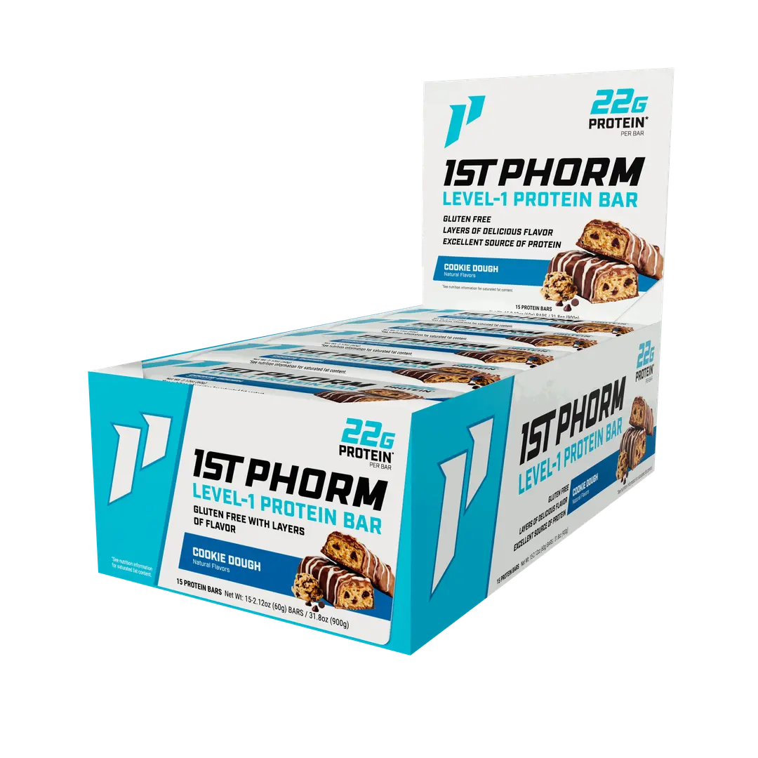 1st Phorm Level-1 Bar (15ct) | High-Quality Protein Bars