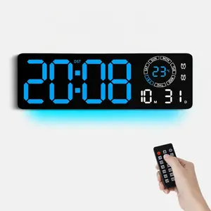Alarm Clock, Digital Alarm Clocks, Super Loud Wake Clock with Gentle Wake-Up Light, Digital Time & Temperature Display, Dimmable Brightness, Compact Bedside Remote Control Clock for Bedroom, Adults, Teens and Kids