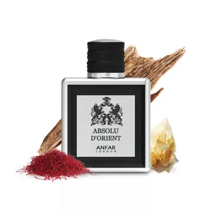 ANFAR LONDON ABSOLU D'ORIENT Perfume Extrait de Parfum POUR HOMME, 3.4 fl oz, Pineapple, Grapefruit, Spicy, Black Currant, Smoky,FOR MEN
