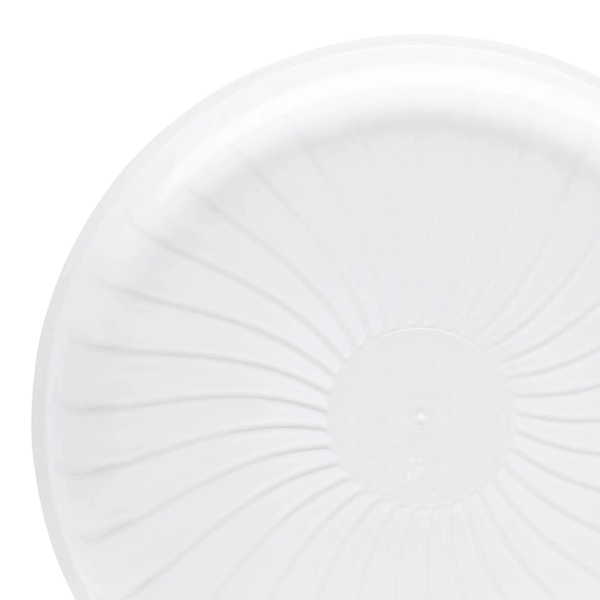16" Clear Pavilion Round Disposable Plastic Trays