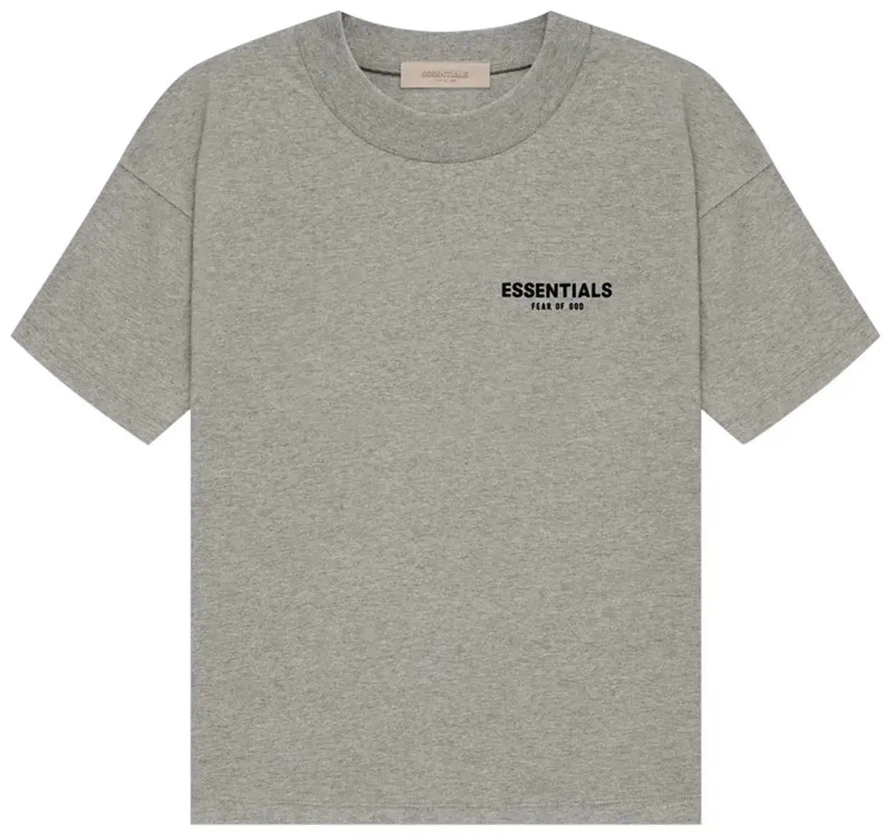 Fear of God Essentials Dark Oatmeal Tee Shirt Black Over Sized Fit