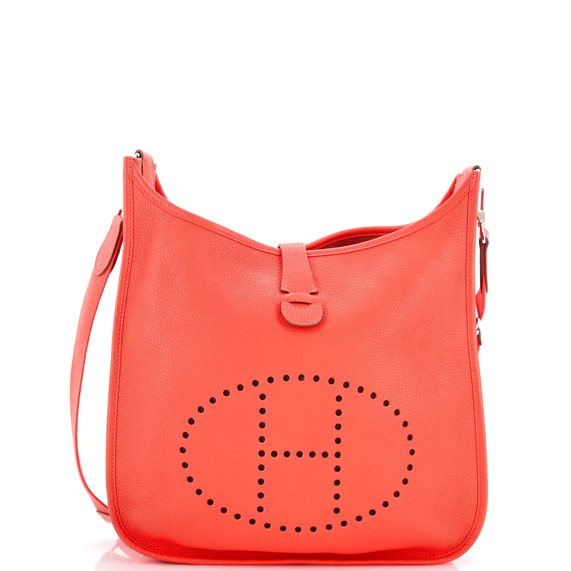 Pre-owned HERMÈS material Messenger Bags Hermes Evelyne Bag Gen III Clemence PM by Rebag