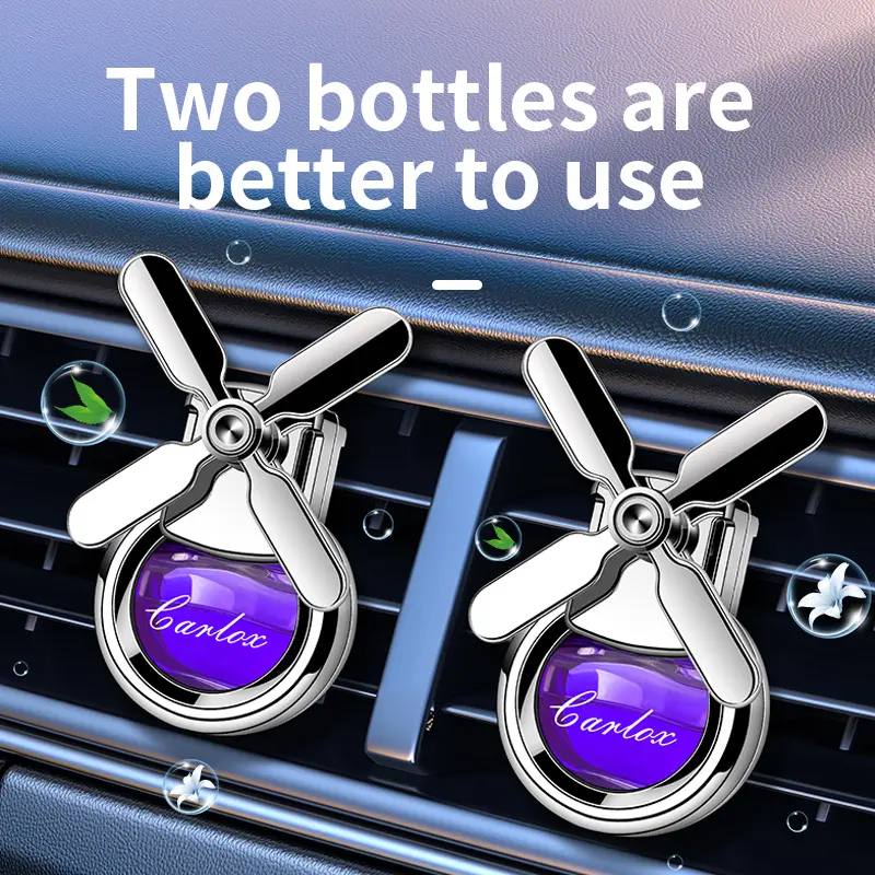 Car Air Vent Fan Perfume Ornament, Auto Interior Decor, Long Lasting Light Scent Air Freshener