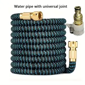 1pc Expandable Garden Hose with Magic Irrigation Connector, High Pressure Washing Hose Available in 25ft 50ft 75ft 100ft, Durable 1/2 Inch Diameter, Expandable Water Hose