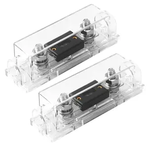 4-8 Gauge AWG In-line Fuse Holder with 250A ANL Fuses 2PK for Car Audio Alarm Amplifier Compressors Automotive