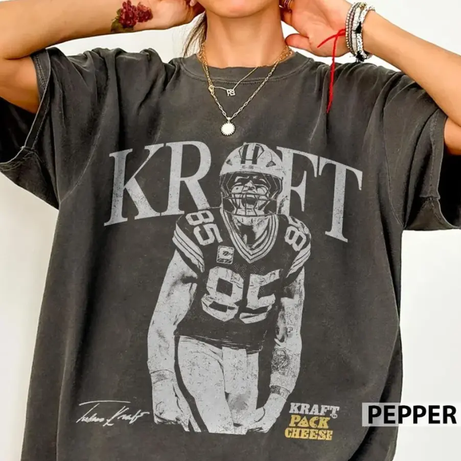 Vintage Tucker Kraft Green Bay Football Comfort Colors Shirt, Game Day Graphic Tee, Football Fan Apparel, Retro Sports T-Shirt, Tailgate Gift