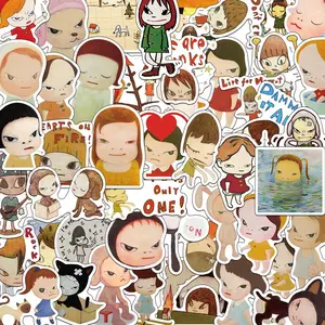 Cartoon Pattern Sticker (50pcs/set), Waterproof Self Adhesive Decor Paper, Decor Sticker for Gift Greeting Card Water Bottle Laptop Phone Cellphone, Ornaments