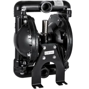 VEVOR Air-Operated Double Diaphragm Pump 1 inch Inlet Outlet Aluminum 35 GPM Max 120PSI for Industrial Use, QBY4-25LF46-1inch-35
