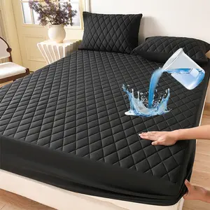 【DealsforYouDay】 Raybee Waterproof Mattress Cover, Waterproof Mattress Protector with 6''-16'' Deep Pockets,Soft Cooling Waterproof Mattress Pad,  fitted sheet for Bedroom, Collage Dorm,Hotel