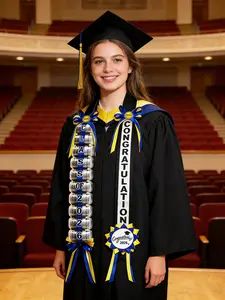2026 Graduation Money Leis Class Of 2026 Long Congratulation Necklace With Cash Holder For Grads Parties Additions