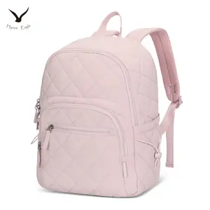 [NEW IN] HYNES EAGLE Puffer Laptop Backpack 15.6 Inches Lightweight Quilted College Backpack with 32OZ Water Pocket for Women Water Repellent Travel Backpack Personal Item Bag Casual Daypack with Multiple Compartments