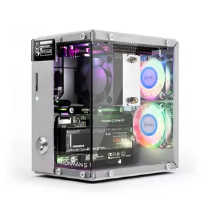 Pironman 5 NVMe M.2 SSD Case for Raspberry Pi 5 (Case Only, Pi Not Included) | PCIe 2.0/3.0, Tower Cooler, Dual RGB Fans, OLED, Safe Shutdown