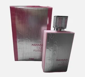Manasik Oud Amber Pink EDP 3.3floz Perfume Unisex Long Lasting Arabic USA