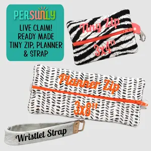 LIVE Claim Ready Made- Planner Pouch, Tiny Zip, Wristlet