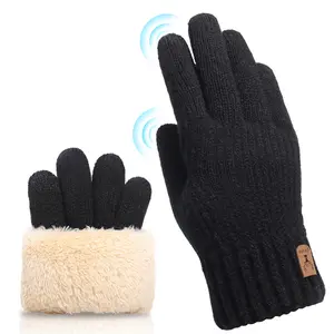 Winter Gloves for Men Women - Arctic Fleece Liner Touchscreen Gloves, Thermal Warm Winter Gloves for Cold Weather Black