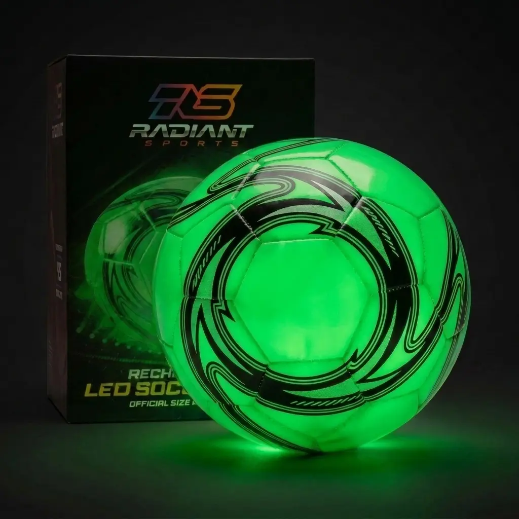 Western Star LED Light Up Soccer Ball - Rechargeable Glow in The Dark Size 4 & Size 5 for Kids - Attractive Durable Designs - Gifts for Boys Ages 8-15