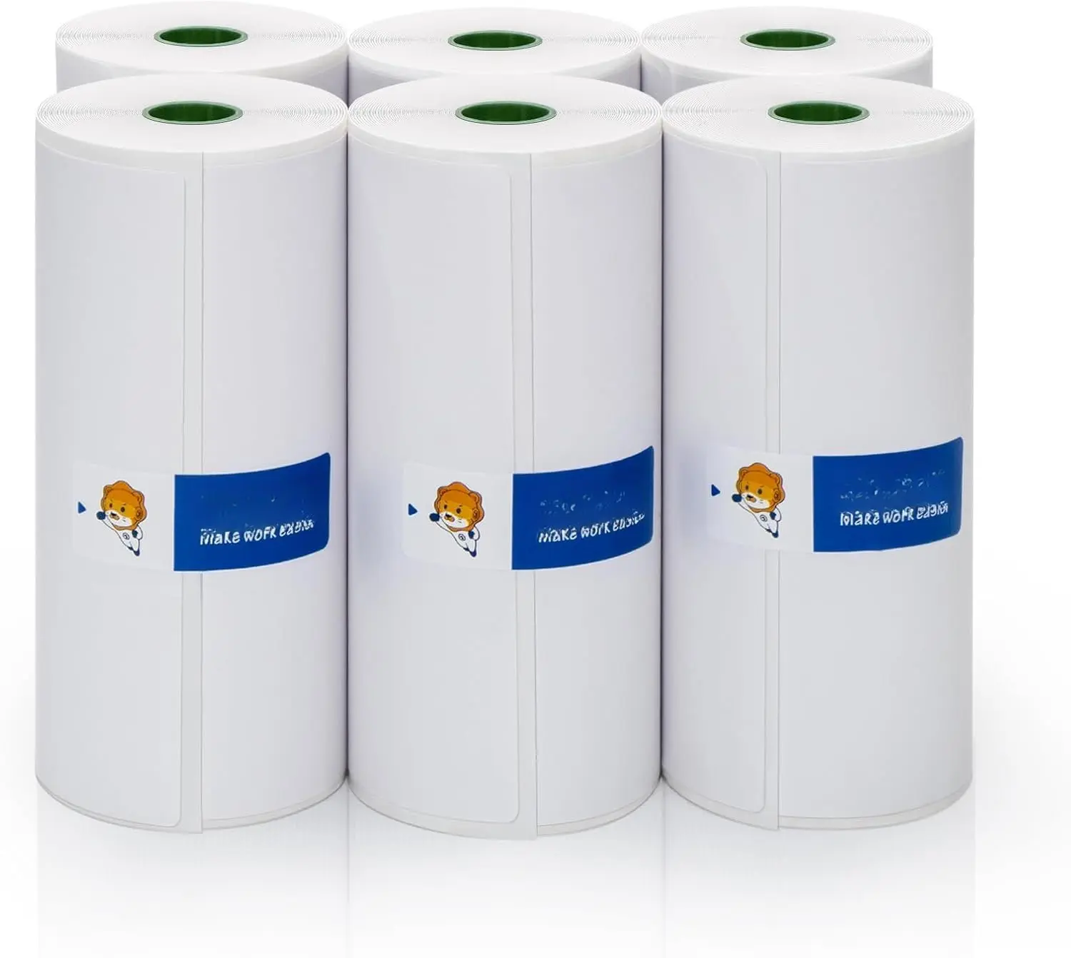 6 Rolls Thermal Label Paper, 46'' Compatible with C10