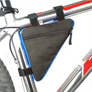 Bicycle Triangle Bag, Waterproof Bike Front Frame Bag, Multifunctional Bicycle Storage Bag, Outdoor Cycling Accessories for Mountain Bike Commuter Travel