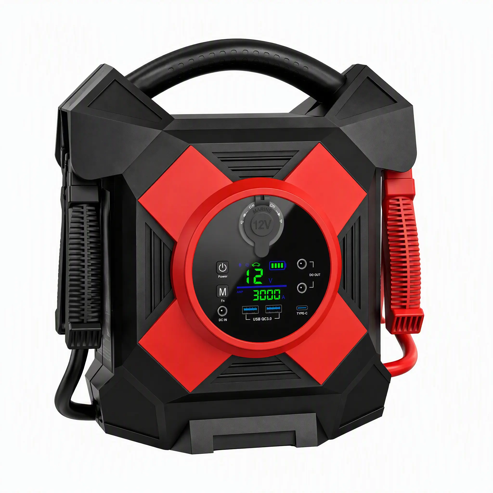 30000A Jump Starter for Semi Trucks, Heavy Duty 12V Battery Booster Pack, Diesel Engine Starter for RV Truck Tractor, Portable Emergency Charger