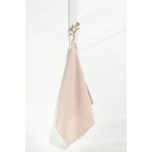 Avignon Gingham Tea Towel – Café au Lait