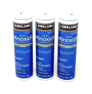 Kirkland Minoxidil for Men Hair Growth Treatment Unscented 3 Month Supply Topical Aerosol 5% Compare to Men's Rogaine's Active Ingredient