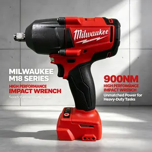 Milwaukee 18V Impact Wrench 900Nm Max Torque Ideal For Auto Repair Construction Installation And Mechanical Work Multi-speed Adjustable For Professional Heavy Duty Use