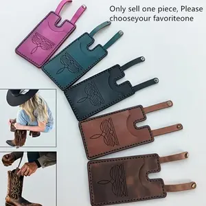 Vintage Cowboy Style Portable Western Boot Coin Purse, Compact Card Holder, Trendy Western Boots Wallet, Leather Wallet, Perfect for Everyday Use
