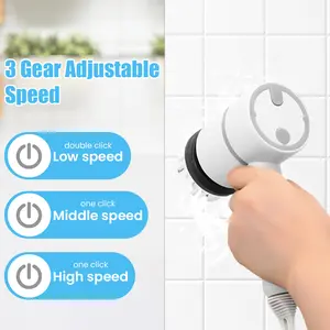 Electric Spin Scrubber-Powerful Electric Scrub Brush – 5 Replaceable Heads for Home Use