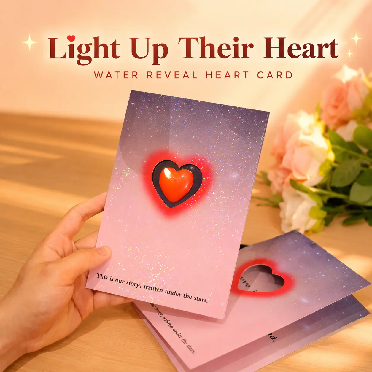 Jesus Love Heart Candle Card, Romantic Handmade Greeting Card, Unique Surprise Candle Design, Christian Love Gift for Couple, Valentine’s Day Anniversary Birthday Christmas Gift, Special Gift for Boyfriend Girlfriend Husband Wife, Love Card for Someone Sc