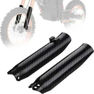 Dirt Bike Front Fork Guard Shock Absorption Protector, Carbon Fiber Pattern, Compatible with Tuttio Soleil 01, Durable Motorcycle Accessory